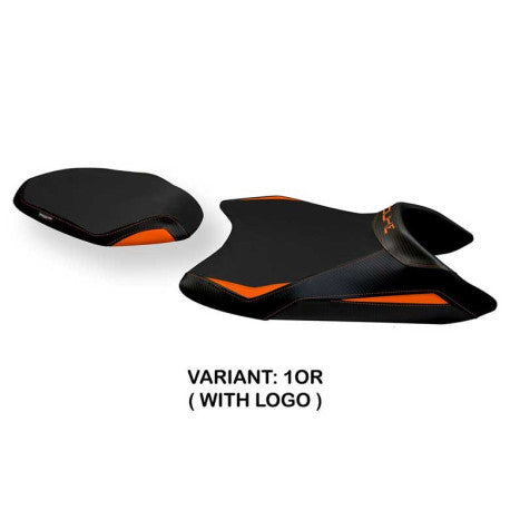 HOUSSE DE SELLE COMPATIBLE KTM 890 DUKE (21-22) MODÈLE GAHAN STANDARD, ORANGE, A