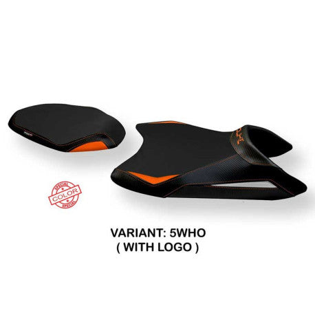 HOUSSE DE SELLE COMPATIBLE KTM 890 DUKE (21-22) MODÈLE GAHAN STANDARD, ORANGE, A