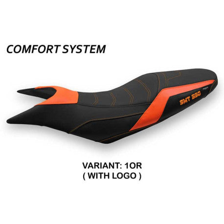 HOUSSE DE SELLE COMPATIBLE  KTM 990 SUPERMOTO T (09-16) MODÈLE POMPEI