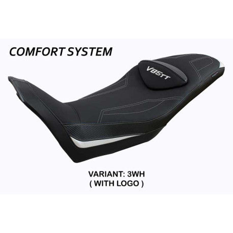 HOUSSE DE SELLE COMPATIBLE  MOTO GUZZI V85 TT (19-22) MODÈLE EVERETT