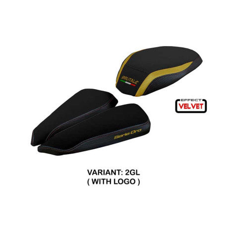 HOUSSE DE SELLE COMPATIBLE MV AGUSTA BRUTALE 1000 RR (20-22) MODÈLE ADAI VELVET