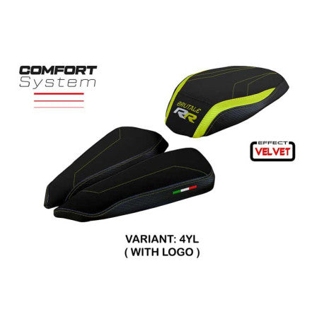 HOUSSE DE SELLE COMPATIBLE MV AGUSTA BRUTALE 1000 RR (20-22) MODÈLE MEILAN VELVE