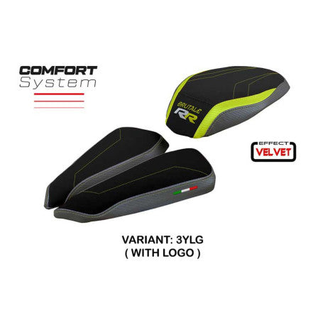 HOUSSE DE SELLE COMPATIBLE MV AGUSTA BRUTALE 1000 RR (20-22) MODÈLE MEILAN VELVE