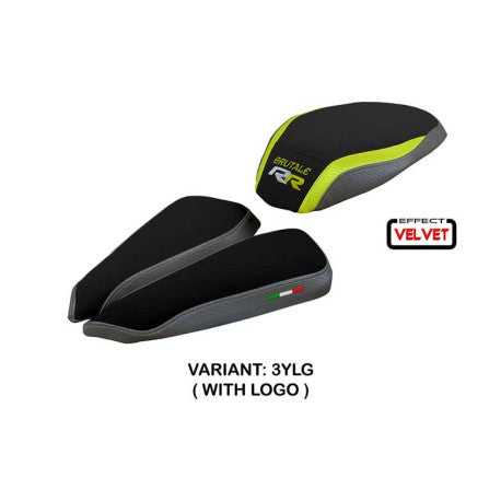 HOUSSE DE SELLE COMPATIBLE MV AGUSTA BRUTALE 1000 RR (20-22) MODÈLE MEILAN VELVE