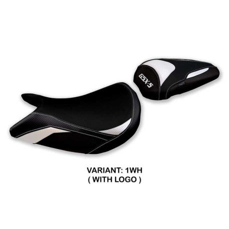 HOUSSE DE SELLE COMPATIBLE SUZUKI GSX S 1000 (21-22) MODÈLE LINDI CONFORT, BLEU,