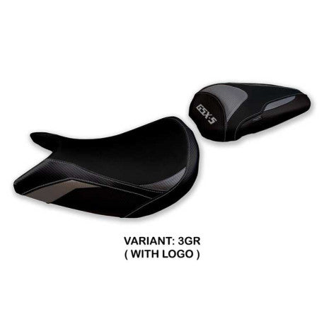 HOUSSE DE SELLE COMPATIBLE SUZUKI GSX S 1000 (21-22) MODÈLE LINDI CONFORT, BLEU,