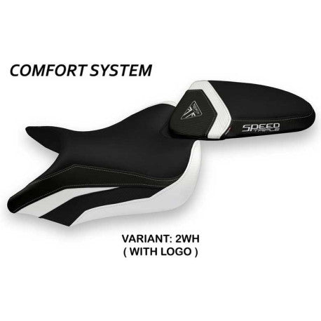 HOUSSE DE SELLE COMPATIBLE TRIUMPH SPEED TRIPLE (16-21) MODÈLE MAGLIE 1