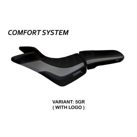 HOUSSE DE SELLE COMPATIBLE TRIUMPH TIGER 800/800 XC (10-20) MODÈLE PADOVA