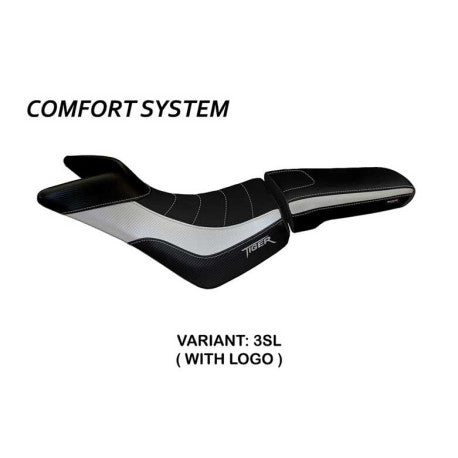 HOUSSE DE SELLE COMPATIBLE TRIUMPH TIGER 800/800 XC (10-20) MODÈLE PADOVA