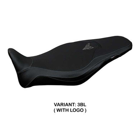 HOUSSE DE SELLE COMPATIBLE YAMAHA MT-09 (21-22) MODÈLE ATOS CONFORT, BLEU, AVEC