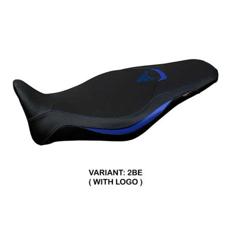 HOUSSE DE SELLE COMPATIBLE YAMAHA MT-09 (21-22) MODÈLE ATOS CONFORT, BLEU, AVEC