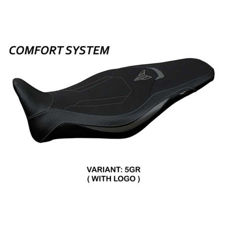 HOUSSE DE SELLE COMPATIBLE YAMAHA MT-09 (21-22) MODÈLE ATOS CONFORT, BLEU, AVEC