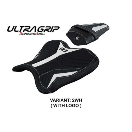 HOUSSE DE SELLE COMPATIBLE YAMAHA R1 (15-22) MODÈLE KAGRAN ULTRAGRIP, NOIR, AVEC