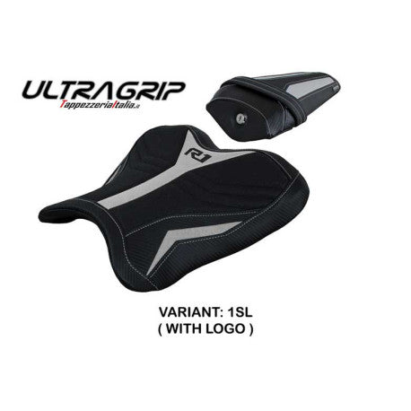 HOUSSE DE SELLE COMPATIBLE YAMAHA R1 (15-22) MODÈLE KAGRAN ULTRAGRIP, NOIR, AVEC