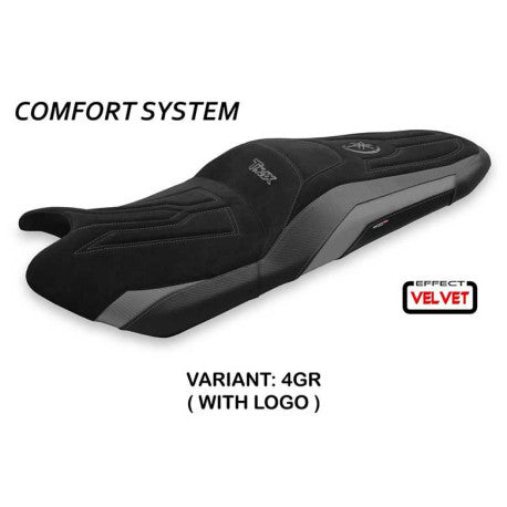 HOUSSE DE SELLE COMPATIBLE YAMAHA T-MAX (17-20) MODÈLE SCRUTARI 2 VELVET