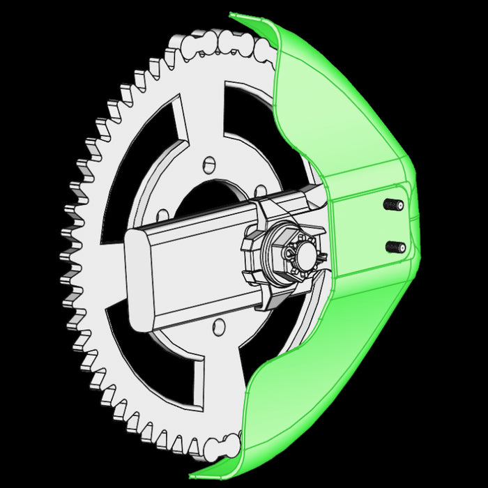 KAWASAKI NINJA 650 - Carter de chaine Look Carbone Mat