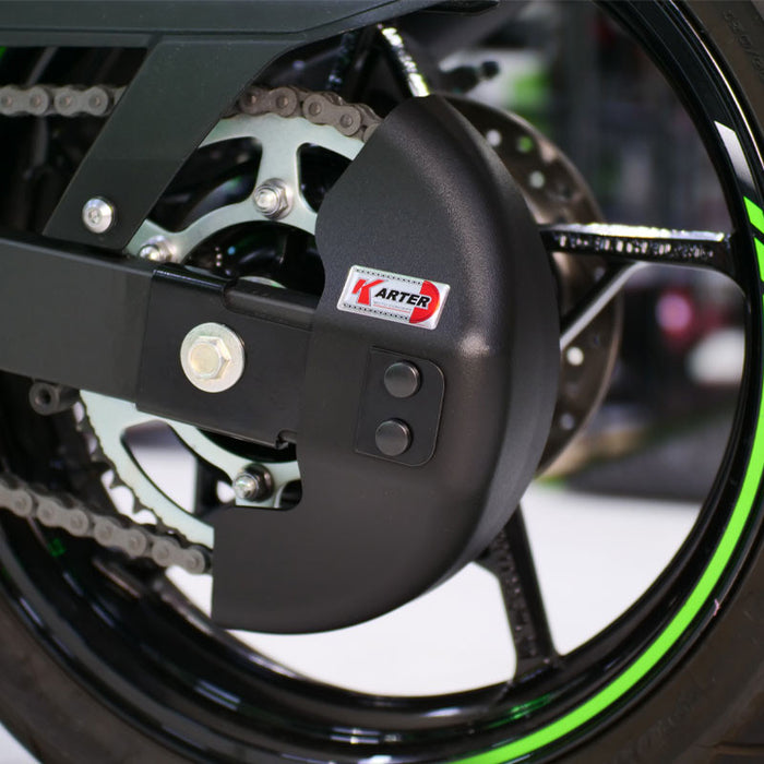 KAWASAKI NINJA 7 HYBRID - Carter de chaine NOIR satiné