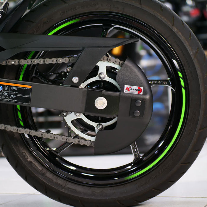 KAWASAKI NINJA 7 HYBRID - Carter de chaine NOIR satiné