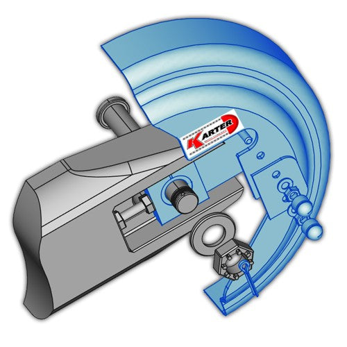 SUZUKI V-STROM 650 - Carter de chaine Look Carbone Brillant