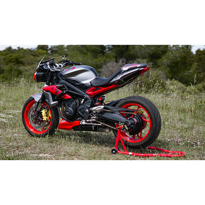 Triumph Street Triple 675 et 675 R jusqu'à 2013 - Carter de chaine NOIR satiné