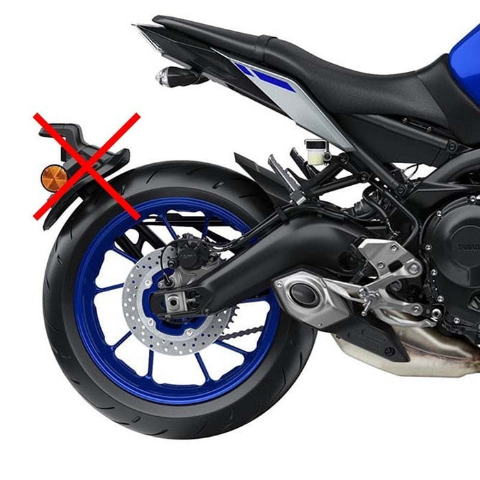 YAMAHA MT-09 Type MTN850 de 2017 à 2020 - Carter de chaine NOIR satiné