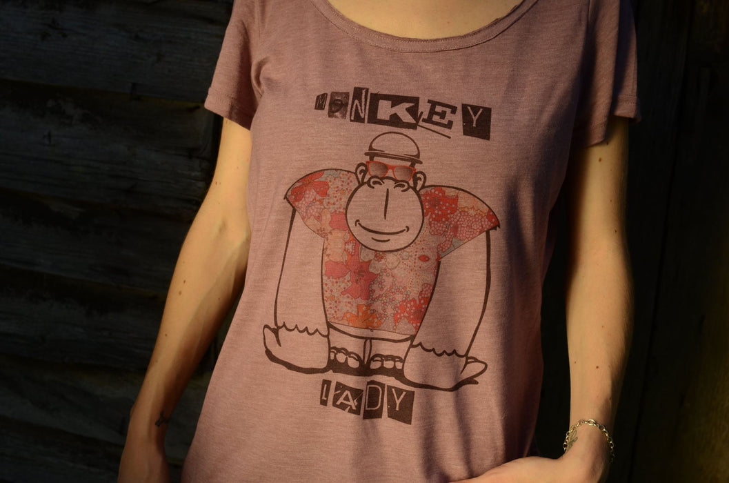 Monkey Lady t-shirt (1980978626617)