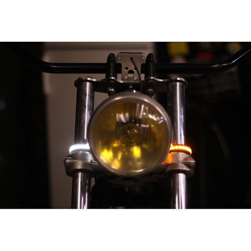 Acheter Paire clignotants moto à LED Vintage Aluminium Chromé Cafe
