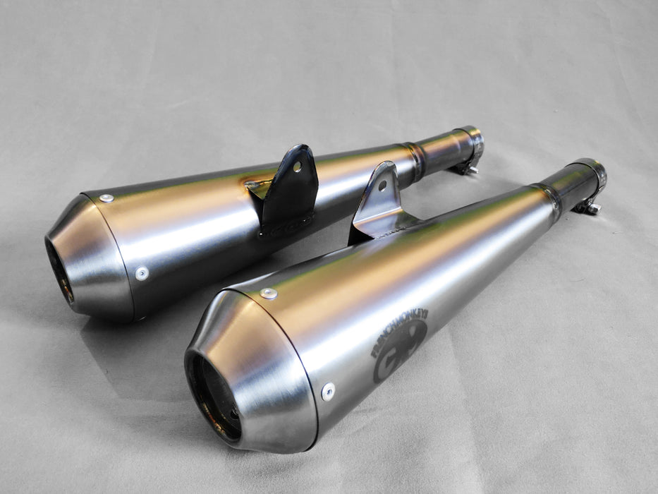 Custom titanium megaphone silencer For BMW R (The Pair) (2067857899577)