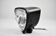 Triangular Motorcycle Headlight with White Glass and Black Casing (847465971769)