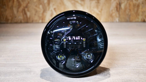 JMTBNO Phare de Moto LED de 6,5 Pouces avec Support de Phare de Moto, Feux  de Conduite Halo DRL Lumière Jaune Universel 12V pour Bobber Chopper Cafe  Racer Retro : : Auto
