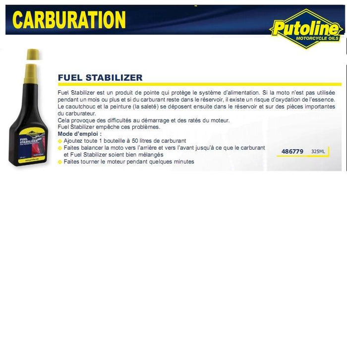 Additif essence fuel stabilizer (anti oxydant) PUTOLINE