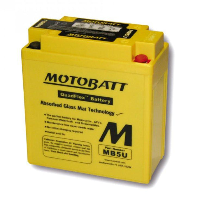 Batterie 12V 7AH MOTOBATT MB5U (4 poles)