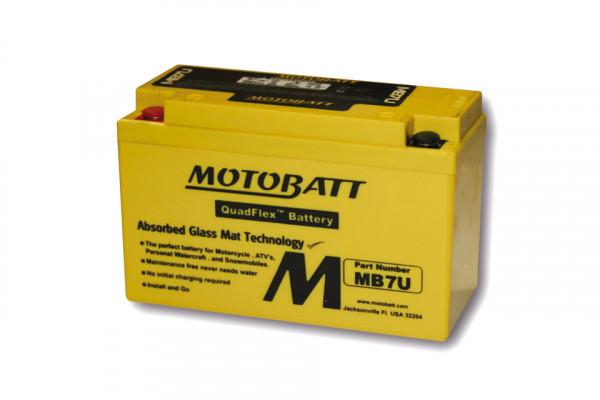 Batterie 12V 6.5AH MOTOBATT MB7U (2 poles)