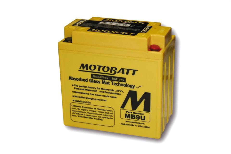 Batterie 12V 11AH MOTOBATT MB9U (4 Poles)