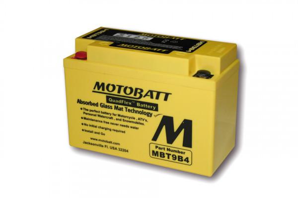 Batterie 12V 9AH MOTOBATT MBT9B4 (4 Poles)