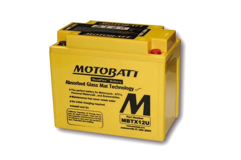 Batterie 12V 14AH MOTOBATT MBTX12U (4 poles) — frenchmotoshop