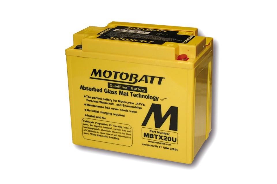 Batterie 12V 21AH MOTOBATT MBTX20U (4 poles)