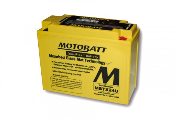 Batterie 12V 25AH MOTOBATT MBTX24U (4 poles)