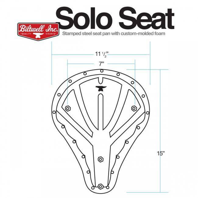 Selle solo Bobber coutures Turck'n'roll