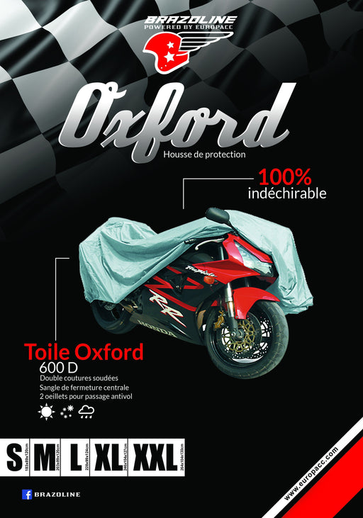 Housse moto XXL , en tissu Oxford 210D avec trous de fermeture,  imperméable