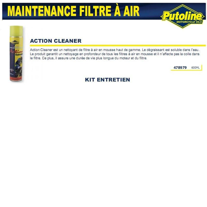 Nettoyant filtre a air (aerosol) 600ML PUTOLINE