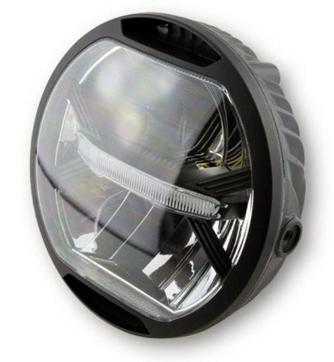 Phare Daytona Capsule-120 LED noir diam 135mm | Modif Moto