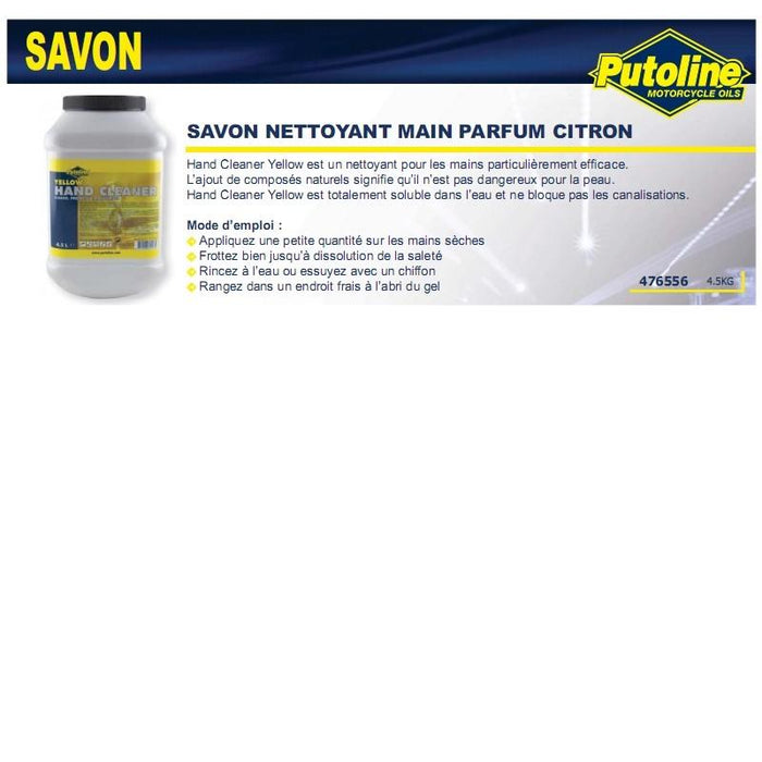 Savon nettoyant main parfum citron 4.5Kg PUTOLINE