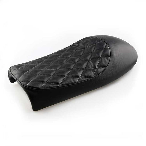 Selle Solo Café Racer Hump Noir – Cuir Synthétique Matelassé Pour Suzuki SV 1000/S, GSX 750 & Custom